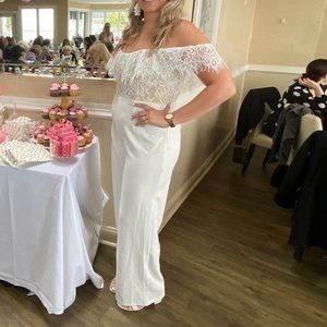 White lace jumper size XL Lulus